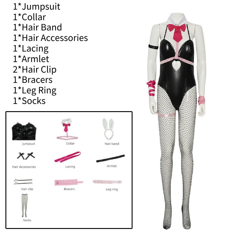 

Взрослый костюм сексуального кролика на Хэллоуин, причудливый купальник кролика для косплея, пасхальная вечеринка 3XL