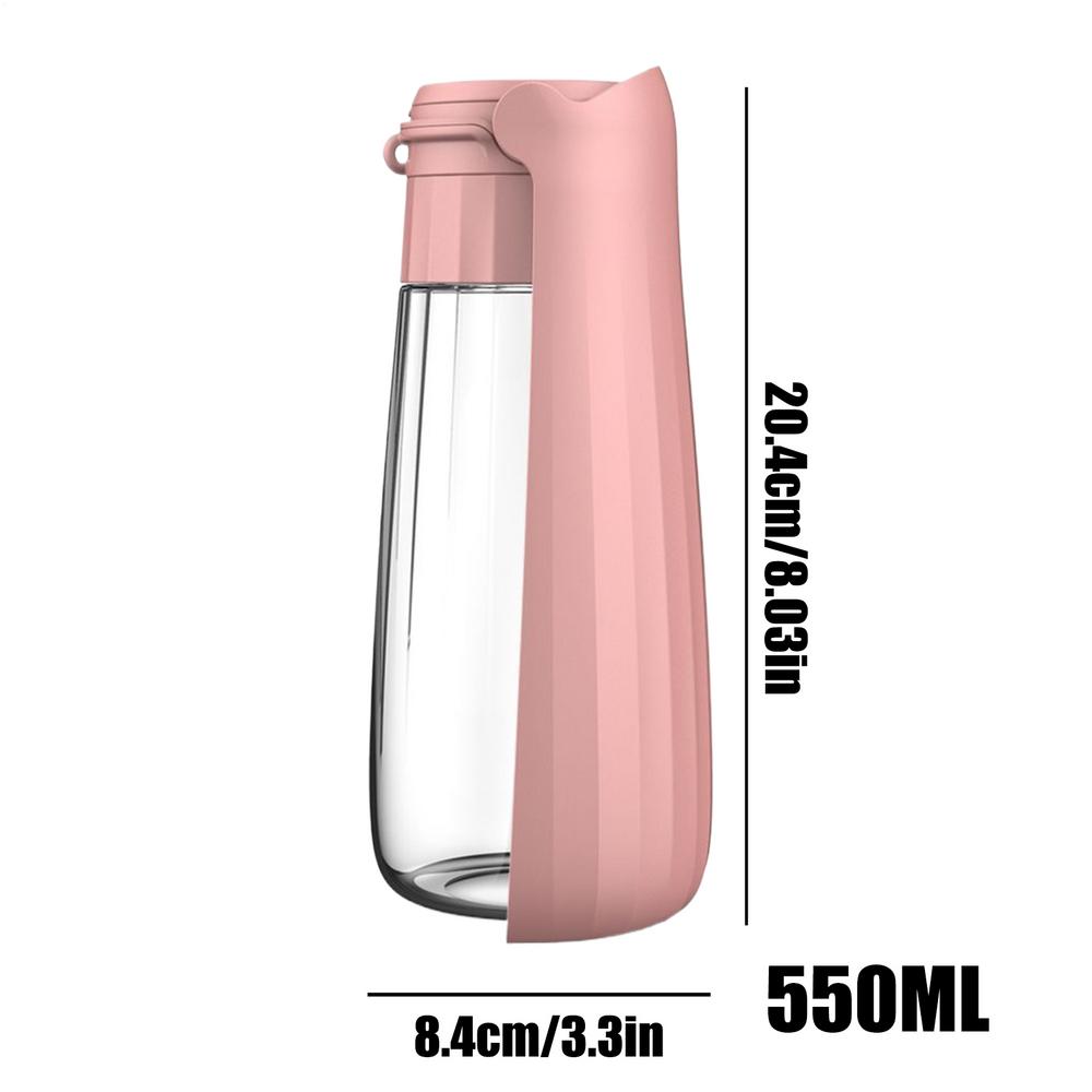 

Portable Dog Water Bottle Dog Water Bottle Dispenser Cup Foldable Drinking Feeder Container Travel Cup Pet Supplies Drinkware рожевий