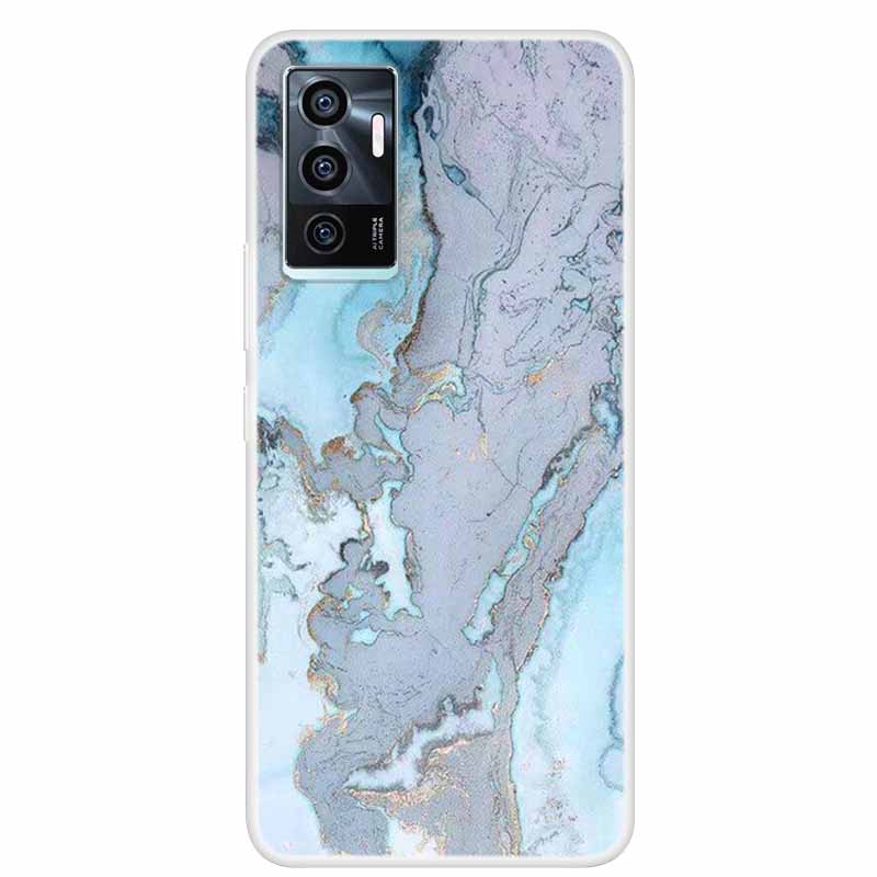 For vivo V23e V21E 5G 4G Cases Transparent Marble Soft TPU Silicone Back Covers for Vivo V21 5G Cases Clear Bumper for vivoV21