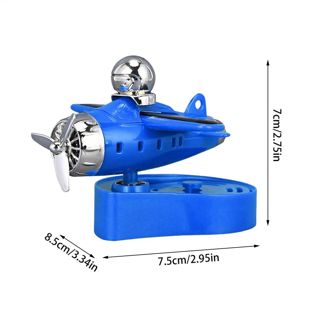 Automotive Air Fresheners Solar Airplane Car Scent Diffuser Fragrance Diffuser Dashboard Decorations For Travel Auto Sedan Truck
