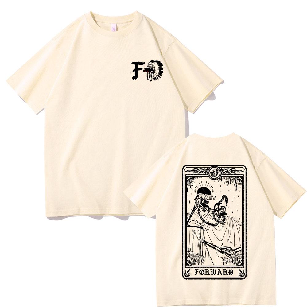 Forward Observations Group Skelett Grafik T-Shirt Herren Rock Oversized T-Shirts Unisex Mode Streetwear Unisex Damen Gothic T-Shirt