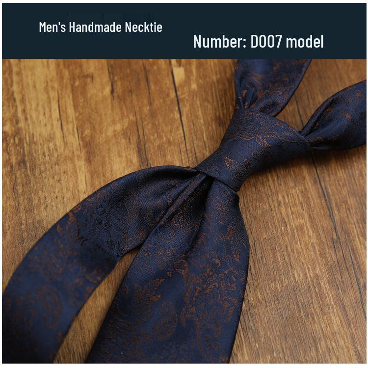 Men's 8CM Retro Burgundy Polyester Silk Tie - Business & Formal Suit Accessory