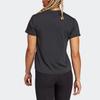Adidas Hiit Heat.Rdy Sweat-Conceal Solid Logo Round Neck Short Sleeve T-Shirt Women Tops Black II3244
