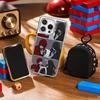 Scarletella Homicipher Y2k Game Man Phone Case for iPhone 16 15 14 13 12 11 Pro Max Sheepskin Silver-edged Protective Case