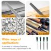 4Pcs Small Steel Files Needle Flat File for Stone Glass Metal Carving Craft Needle Filing Woodworking Hand Tool Hand File