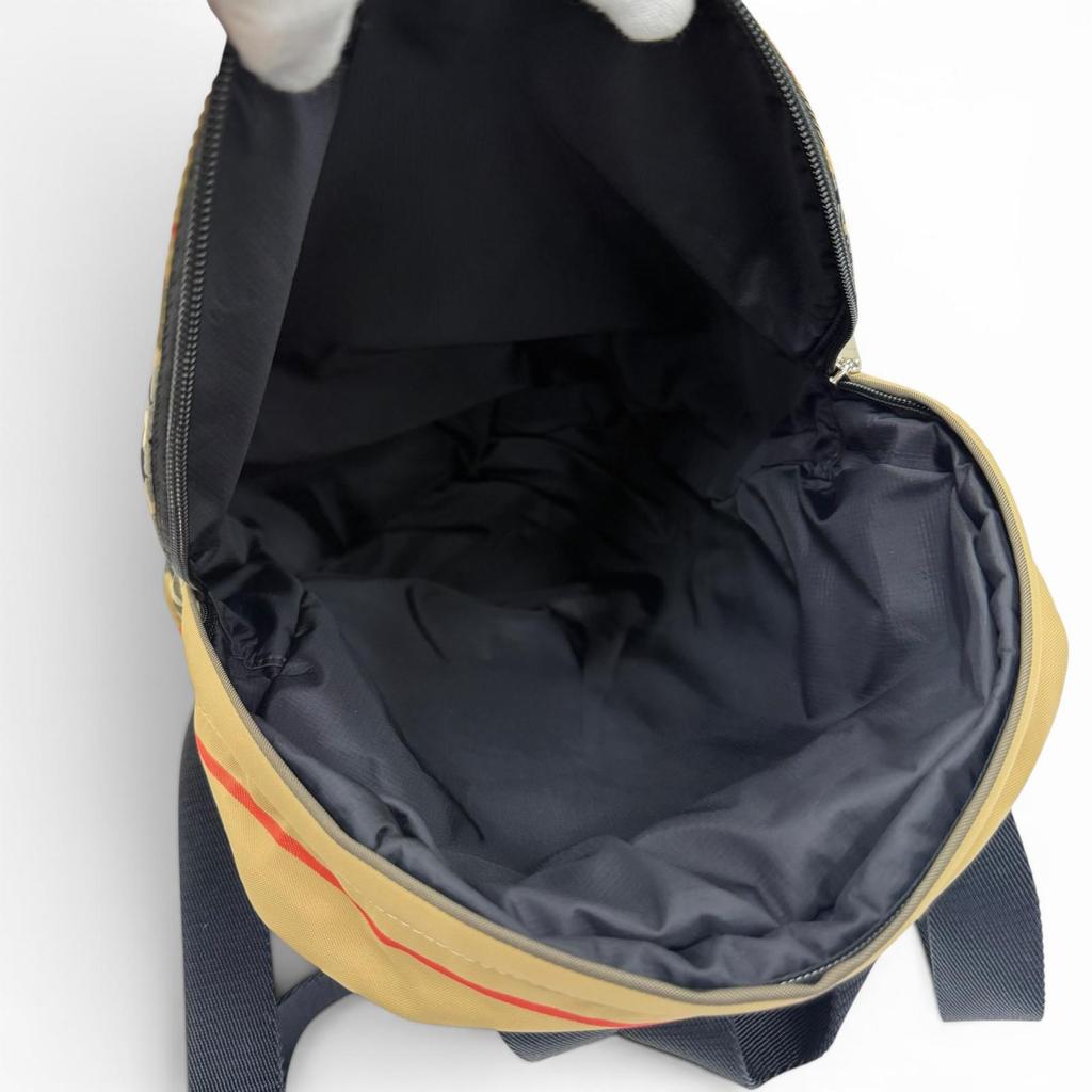 Excellent BURBERRY Daypack Nova Check Logo Backpack Sling Bag Beige 8013921 Used