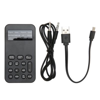 Hlasový měnič Kapesní zařízení na změnu hlasu Stroj s 8 zvukovými efekty pro telefonování, hraní her