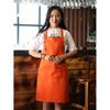 Thicken Waterproof Kitchen Apron Woman's Solid Color Cooking Men Chef Waiter Cafe Shop Barbecue Barber Bib Kitchen Accessories