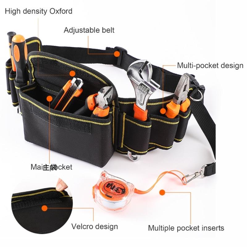 Multipurpose Oxford Work Apron with Tool Organizers Pockets Suitable for Professional and DIYer Projects On Site Repair