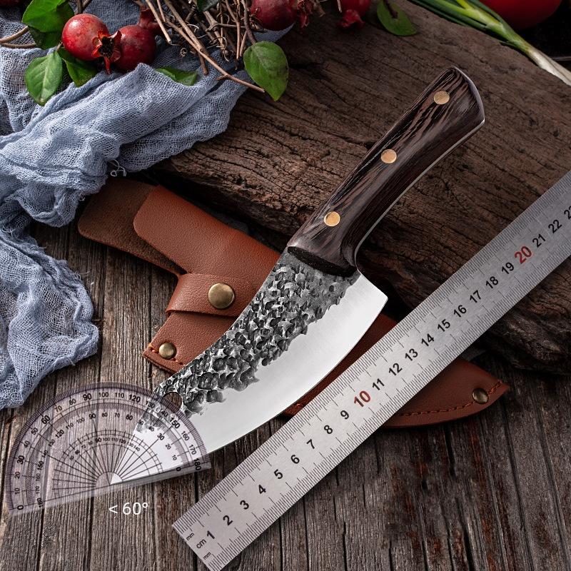 Kitchen Boning Knife Meat Cleaver Butcher Knife Wooden Handle Outdoor Camping Knives Hunting Tool