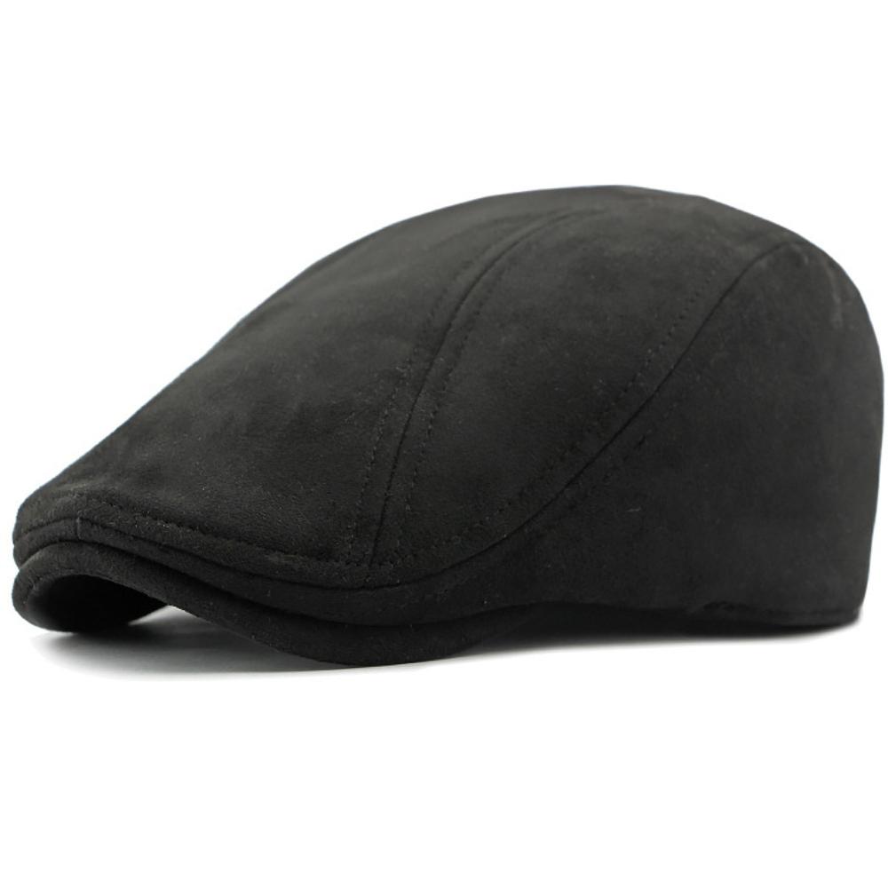 HT4954 Berets Men Women New Autumn Winter Hat Retro Artist Painter Suede Beret Hat Male Female Ivy Flat Cap Adjustable Beret Cap