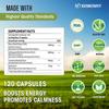 XEMENRY Maca Root, Ashwagandha Complex Capsules, Curcumin, Energy Support, Easily Absorbed