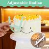 3 Pack Cake Arch Guide Tool, Flip Cake Arc Ruler Adjustable Cakes Writing Tools for Controlling the Size and Position of the Arc for Beginners and