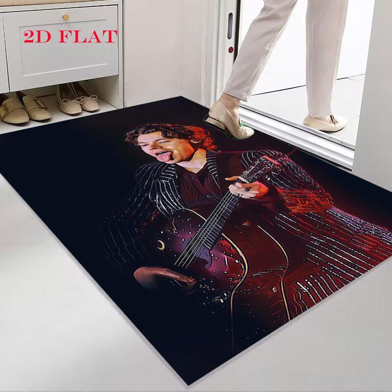 Flower Crown Girl Carpet Rug for Living Room Bedroom Home Sofa Decoration,Kids play Nonslip Floor Mat