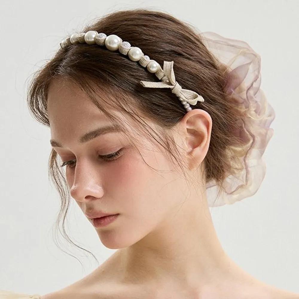 Vivienne Ribbon Hairband LFHB0756 ivory
