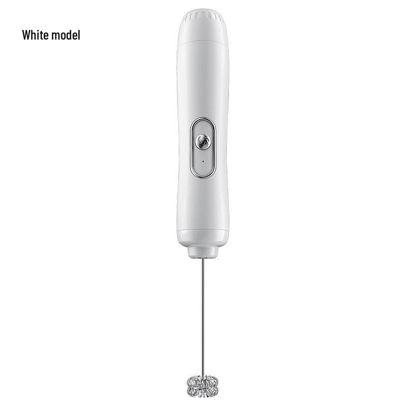 

Compact Wireless Milk Frother and Egg Beater Battery-Powered with One Speed белый