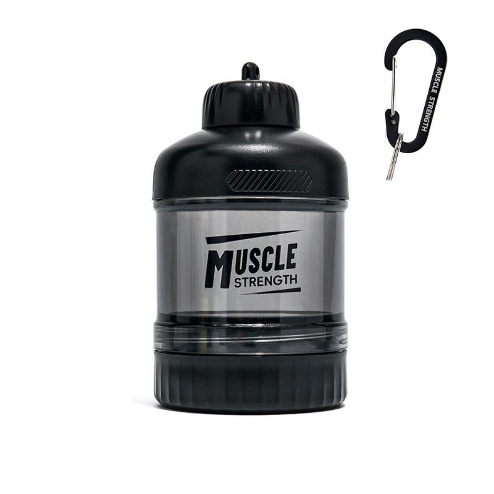 

1/2/3 Layer Protein Powder Box Portable Layered Storage Medicine Box Durable with Mountaineering Buckle