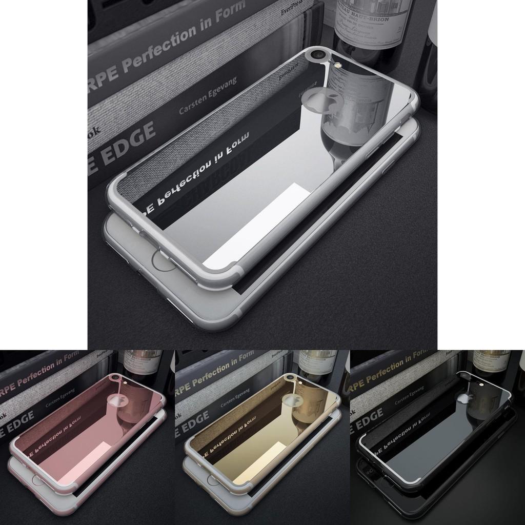 Rubber Back Mirror Crystal Clear Bumper Case Cover For Iphone 5 6 7 Plus 7s