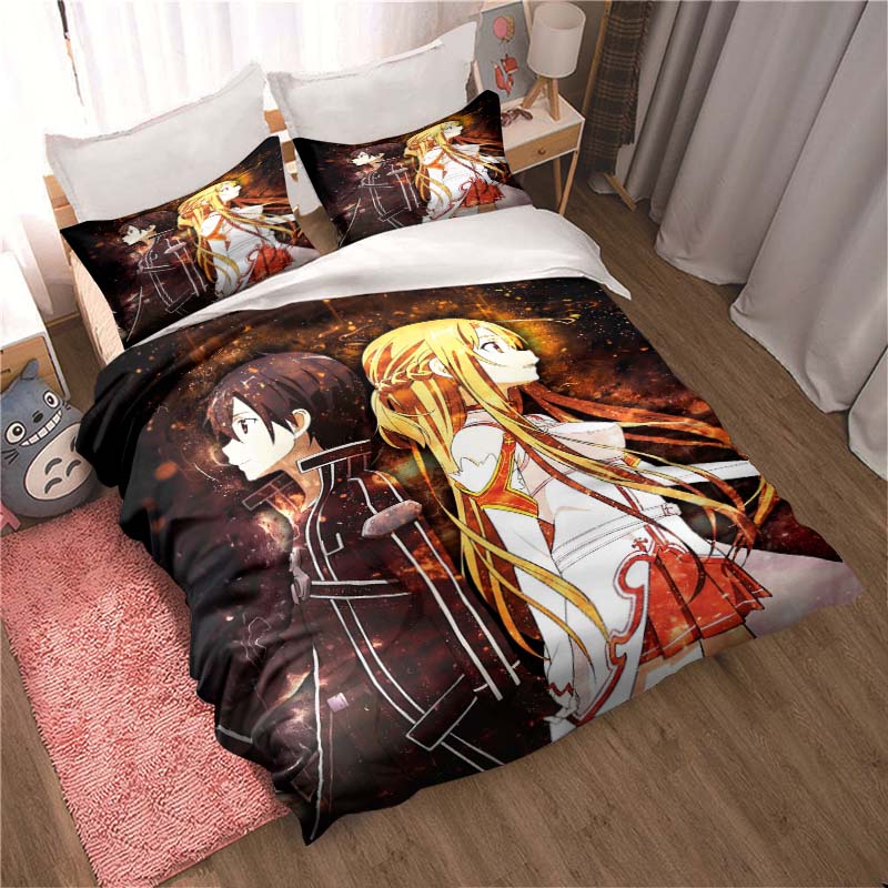 The new "Sword Art Online" themed soft and comfortable duvet and pillowcase set is a children's bedding gift set available