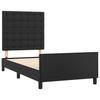 Bed Frame with Headboard Black 90 x 200 cm Faux Leather