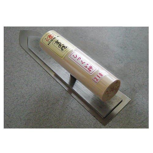 Kajiwara Trowel Manufacturing, Hishika Juji, Honyaki, Plaster Press, Sword Point Type, 0.5mm Thick, 210mm