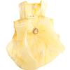 Yellow Bubble Skirt Dog Clothes Puppy Mesh Bow Cute Dress Small Dogs Clothing Cat Spring Summer Thin Fashion Girl Pet Products