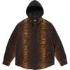 Quilted Lined Hooded Velvet Shirt Tiger