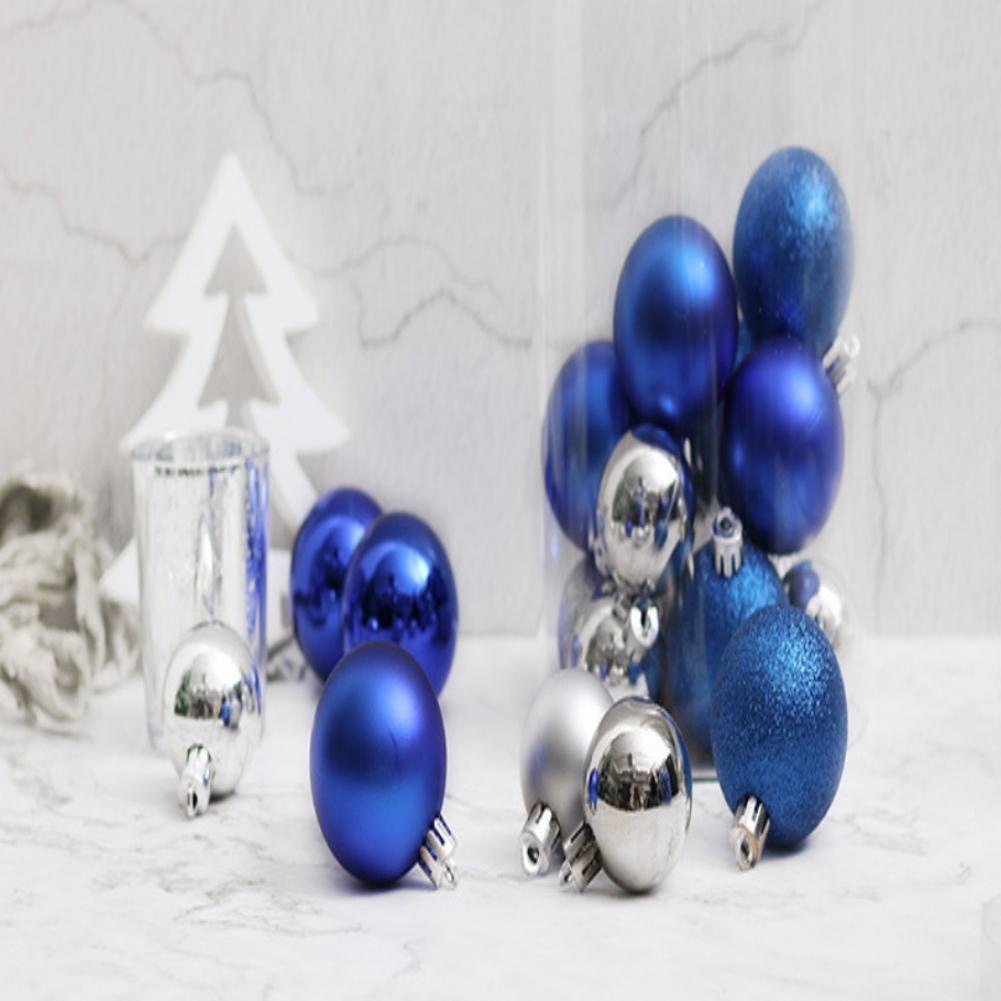 24Pcs/set 3cm Christmas Tree Ball Baubles Colorful Xmas Party Christmas Decorations Perfect Wedding Hanging Ball Wreath Ornament