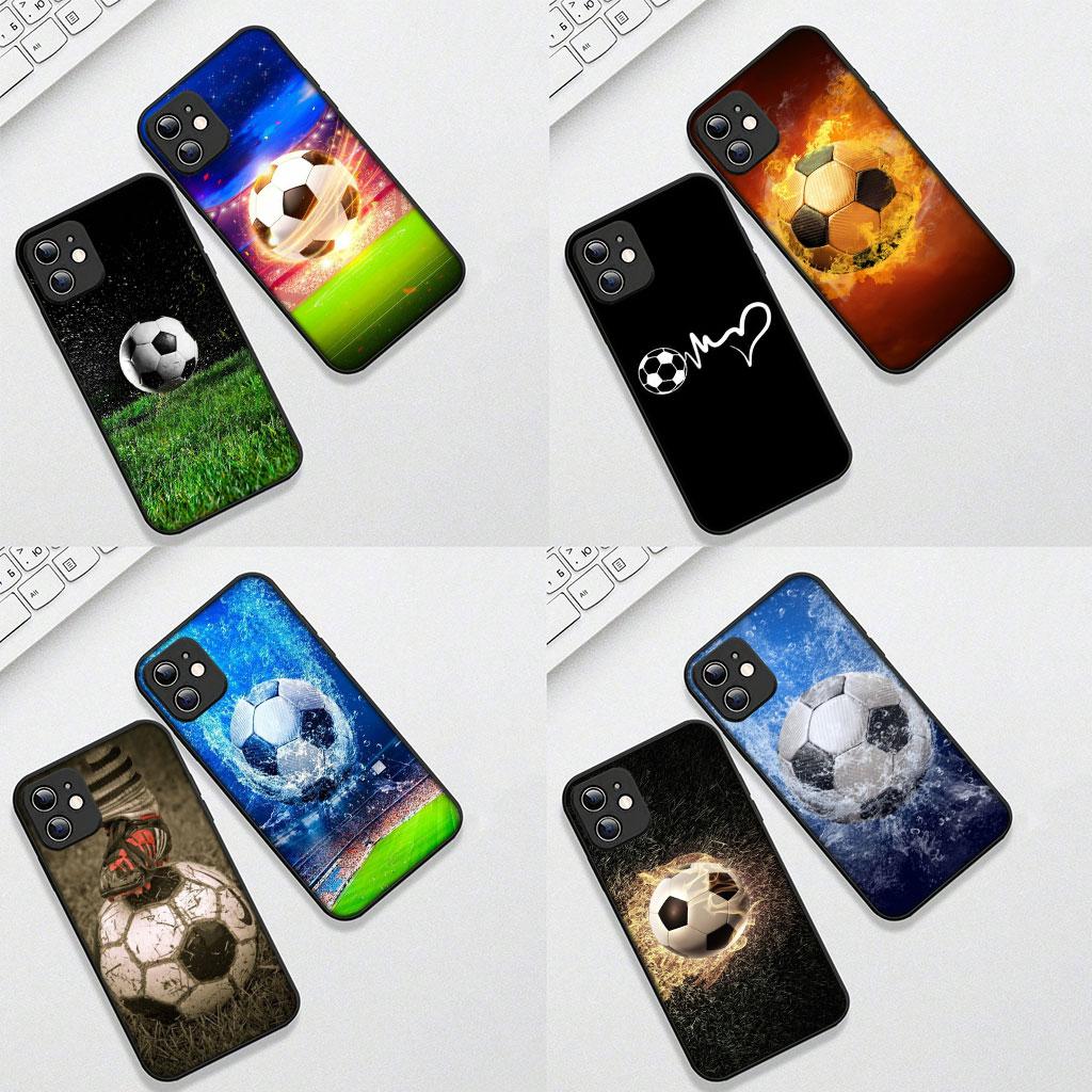 Soft Cover for Samsung Galaxy S22 S21 S20 FE Ultra Plus A35 A36 A55 A37 A33 A34 A57 Coque Phone Case Sunset Football Fans