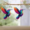 Drop Earrings Acrylic Colorful Bird Earrings 2d Hummingbird Dangle Jewelry Women’s Hook Drop Accessories Dangle Earrings