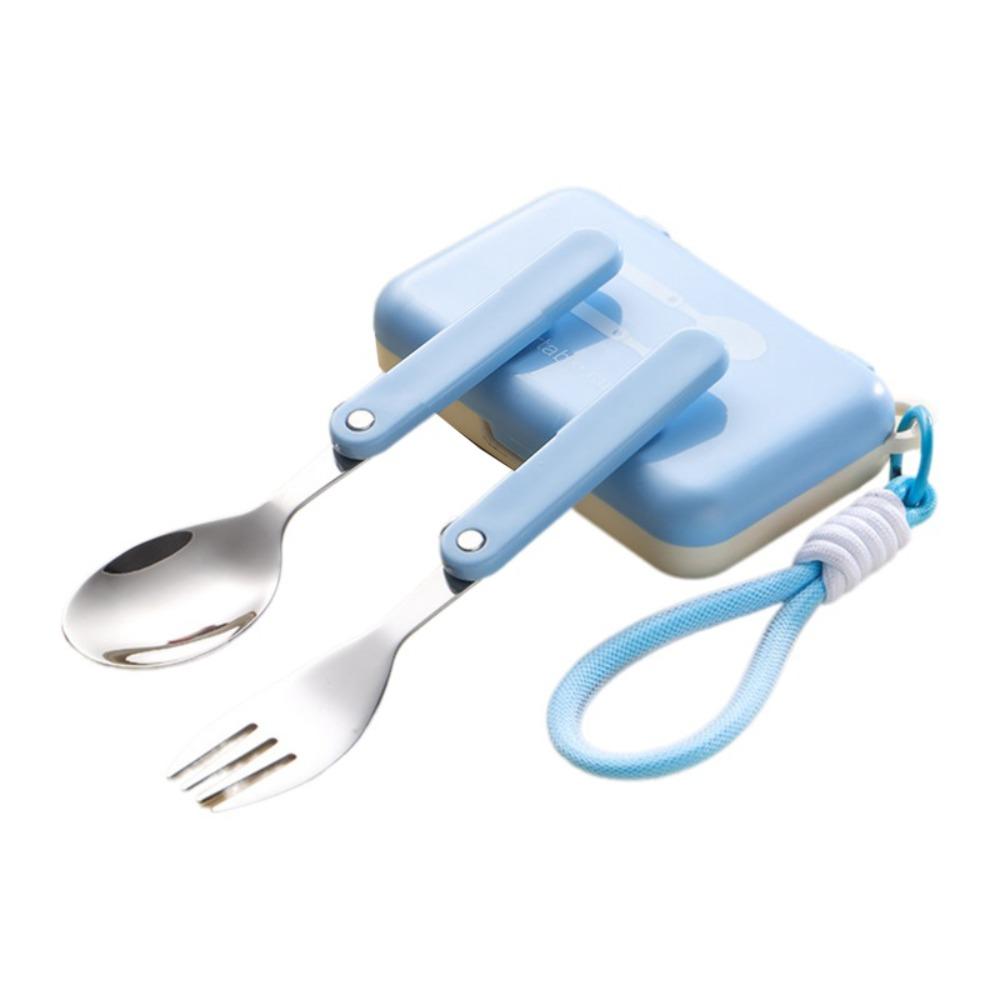 304 Stainless Steel Stainless Steel Cutlery Set Foldable Portable Utensils Set Baby Feeding