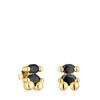 [TOUS] 18K Gold Vermeil Silver Color Bare Onyx 14mm Earrings 1004226700