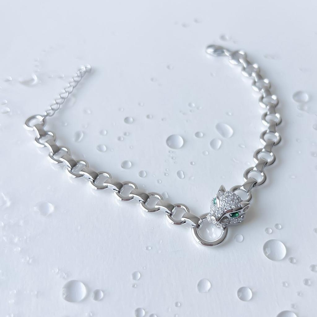 Silver Bracelet with Cubic Zirconia, Product Weight 13.21 G (60001909)