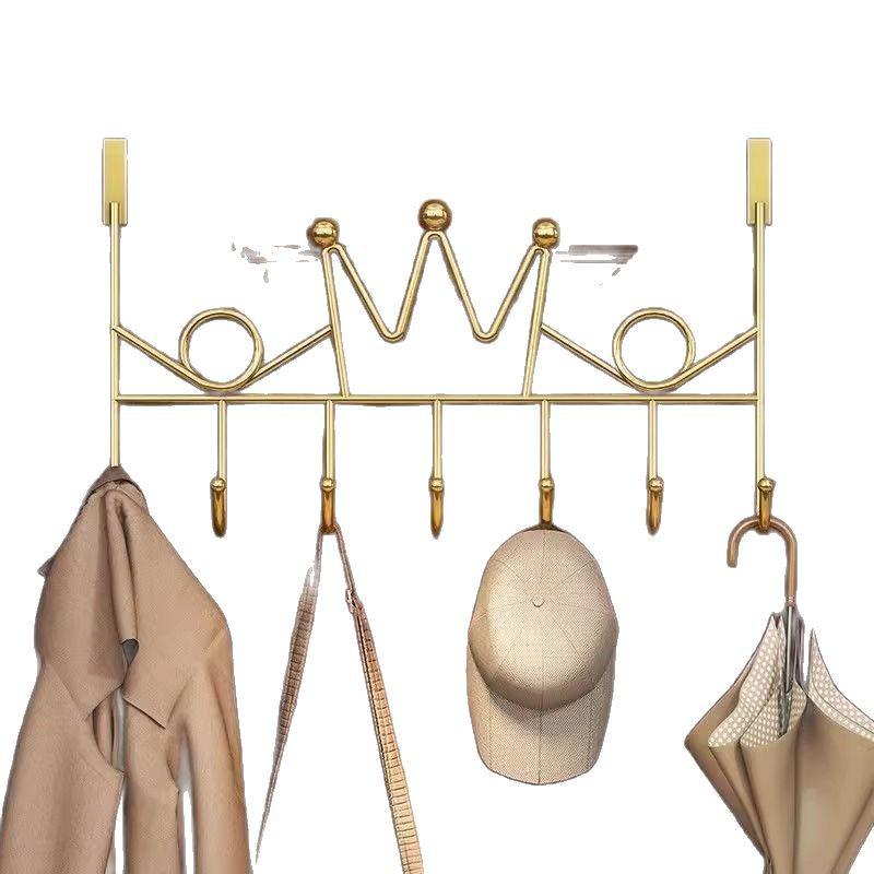 Wall-Mounted No-Drill Coat and Hat Hook Rack for Door or Wall – Strong Storage Solution for Hanging Clothes and Keys