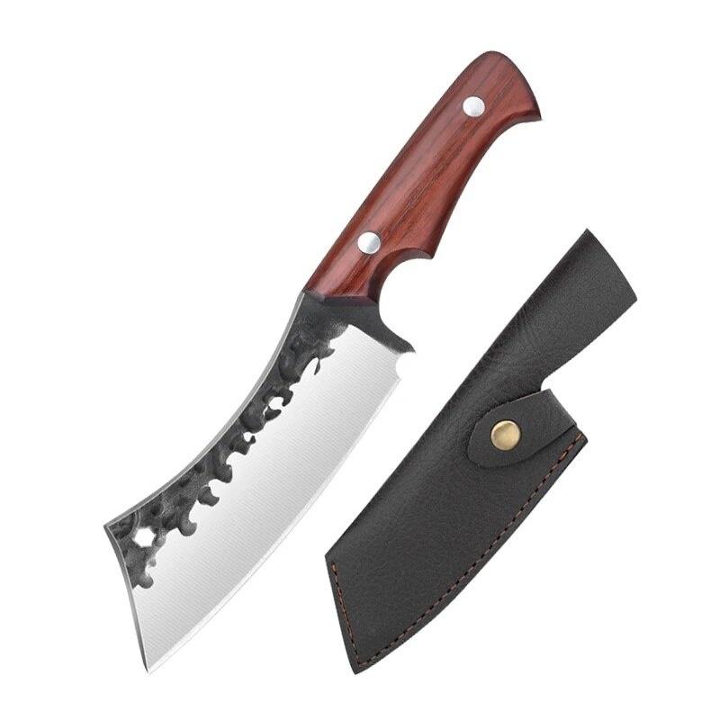 WXCOO Handmade Forged Meat Cleaver Kitchen Knife Stainless Steel Boning Cooking Knives Butcher Knife Fruit Knife BBQ