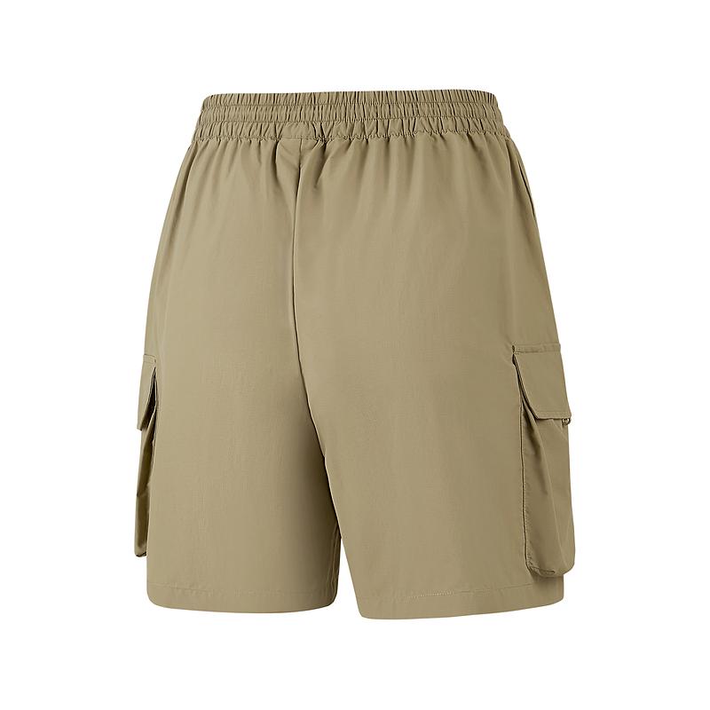 Skechers Water-Resistant Outdoor Loose-Fit Versatile Lace-Up Cargo Shorts Women shorts Yew P225W132-03EN S