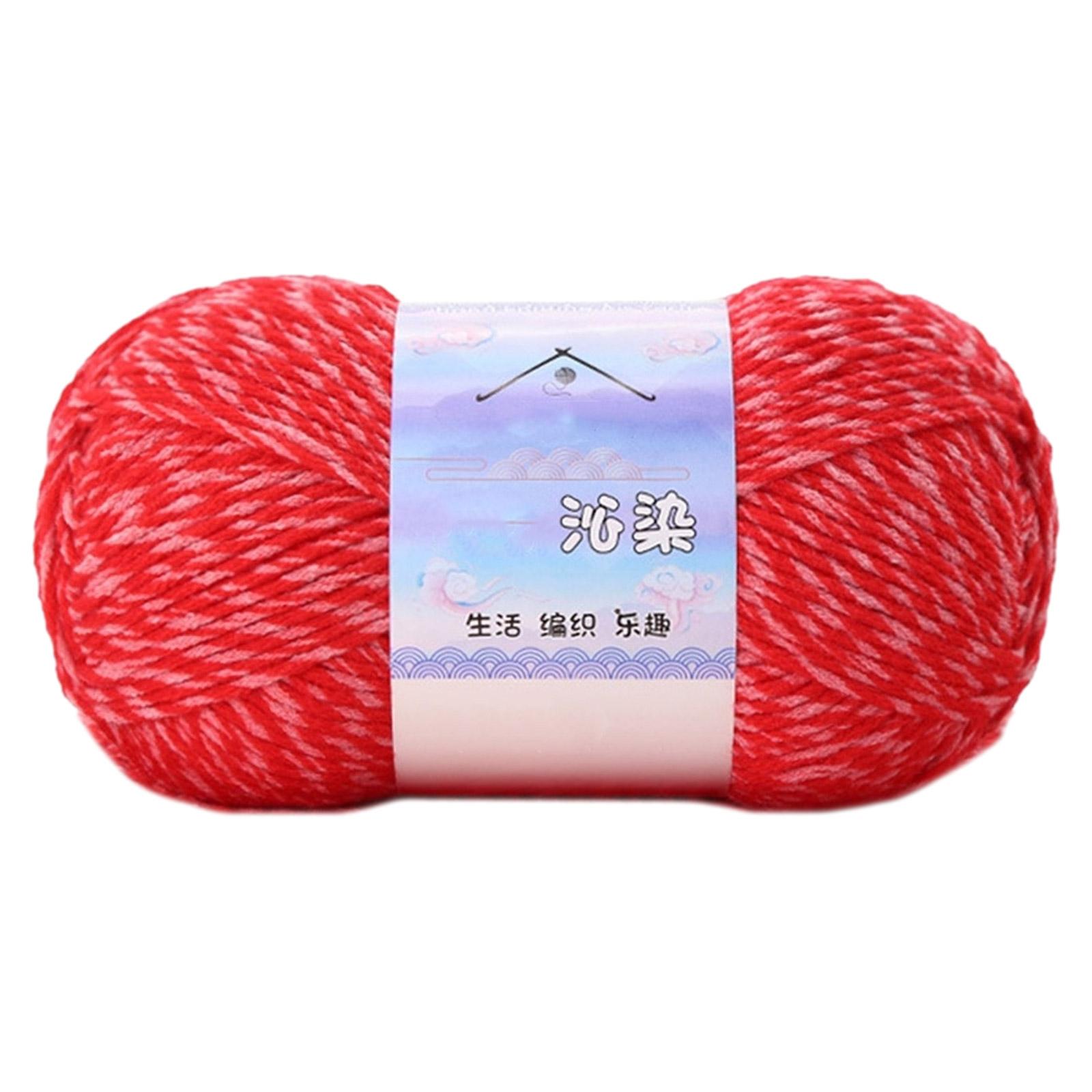 

Crochet Yarn Knitting Cotton Yarn for DIY Hat Sweater Scarf Handcrafts Yarn Gradient Color Yarn for Crocheting Knitting 9