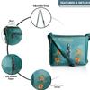 RSINC Cross Body Bag | Structured Shoulder Bag | Faux Leather Casual Flower Print Crossbody Daytrip Shoulder Women Sling Bag |  Z Green Green Bag