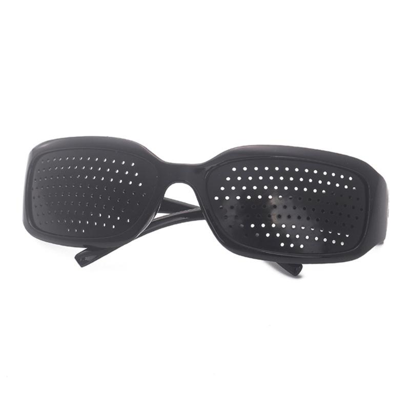 Stylish Pinhole Sunglasses With Multi Hole Pattern For Trendy Visual Appeal Lightweight PC Frame Unisex Design