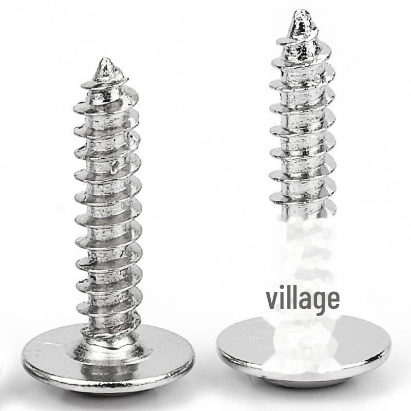 304 Stainless Steel PWA Cross Round Head Self-Tapping Screw with Gasket, Pan Head, Meson, M2/M3/M4