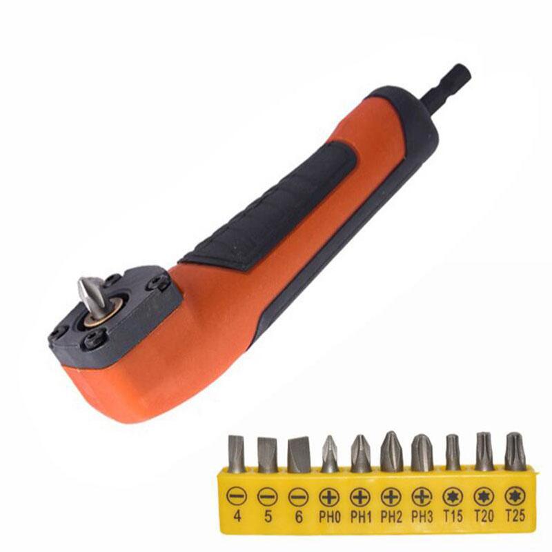 

Адаптер-удлинитель для сверлильного хвостовика под прямым углом 90 градусов, магнитная отвертка, шестигранный держатель для сверл 1/4 дюйма F