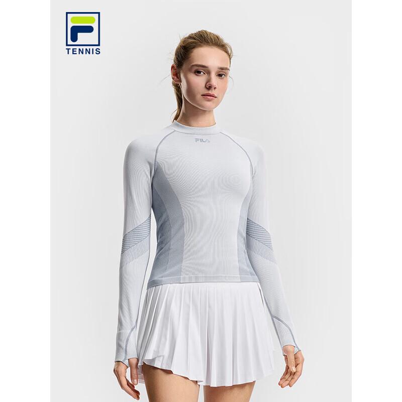 FILA Women s Slim-Fit Knit Long Sleeve T-Shirt S