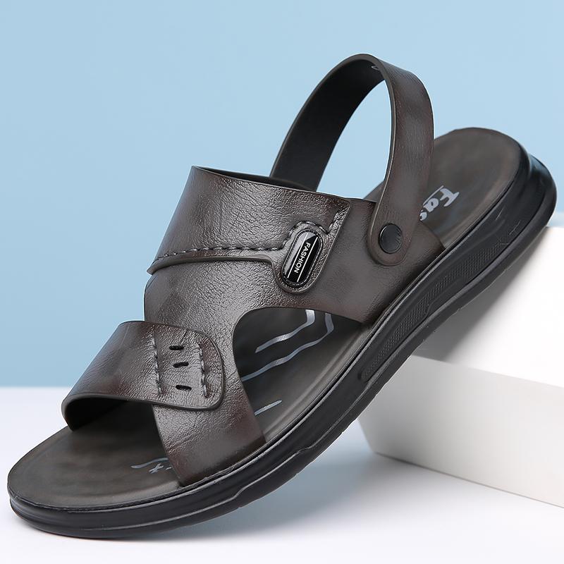 

Мужские крутые летние мужские сандалии дышащие для прогулок на открытом воздухе мужские сандалии спортивные пляжные на плоской нескользящей подошве легкая обувь шлепанцы 48 серый