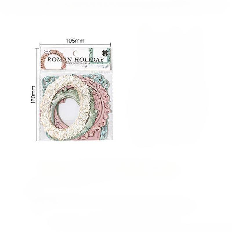 10 Sheets/Set  Hollow Relief Design Cardstock  European Architectural Modeling  Retro Style  DIY Creative Materials