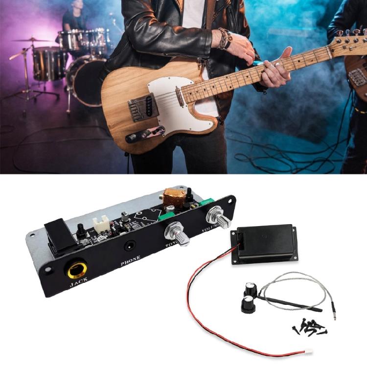 Guitar Equalizer Pickup with Tone Volumes Control Knob Guitar Pickup Silence Guitar Equalizer Pickup Guitar Accessories