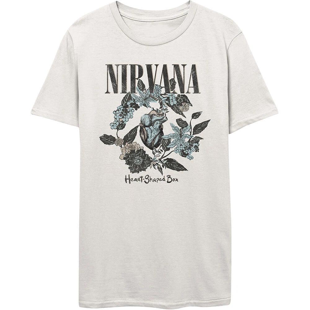 Nirvana T Shirt Heart Shaped Box Officially Licensed Unisexs White Tee Rock Merch 2XL