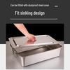 FATTBAO Stainless Steel Rectangular Prep & Serving Basin