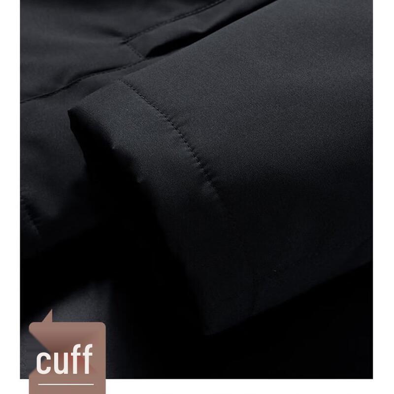 ROMON Men's Fleece Lined Stand Collar Winter Jacket