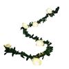 LED White Foam Rose Vine String Lights - Indoor Wedding & Balcony Decor