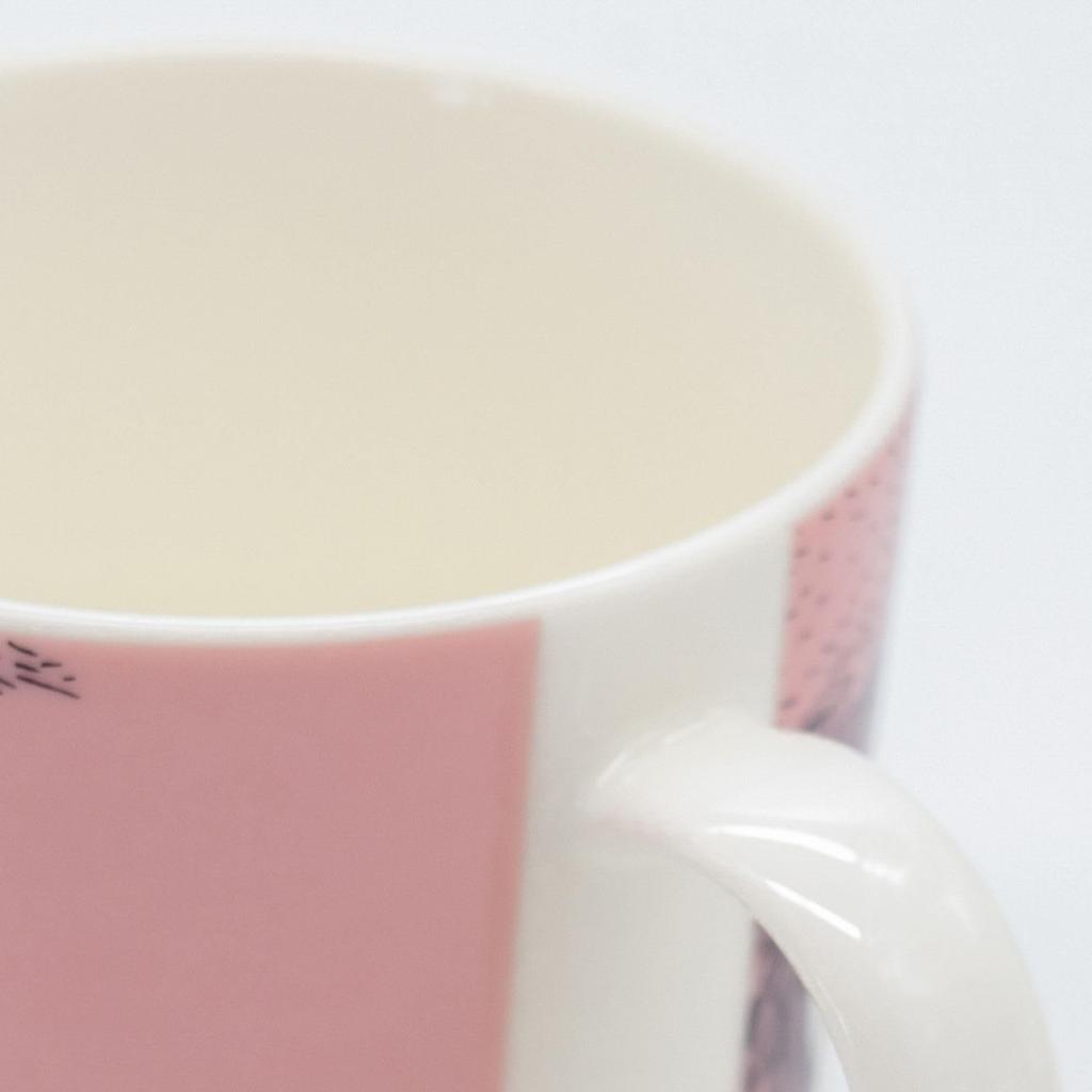 [Official Import] Moomin Classic LOVE 30th Anniversary Mug, Microwave and Dishwasher Safe, 80th Anniversary Edition, Boxed, Pink, 0.3L